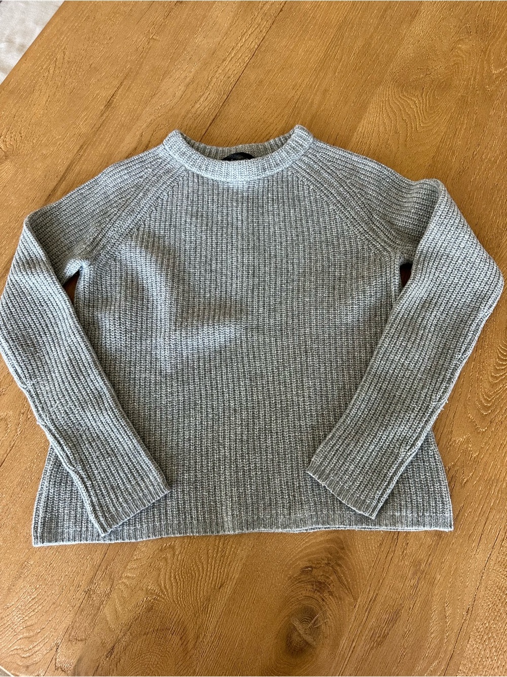 Jenni Kayne Cashmere Grey Fishermen Sweater XS